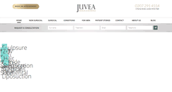 Desktop Screenshot of juveaaesthetics.com